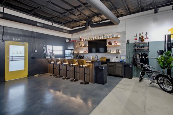 The bar, looking out — Gillie's Auto Lounge