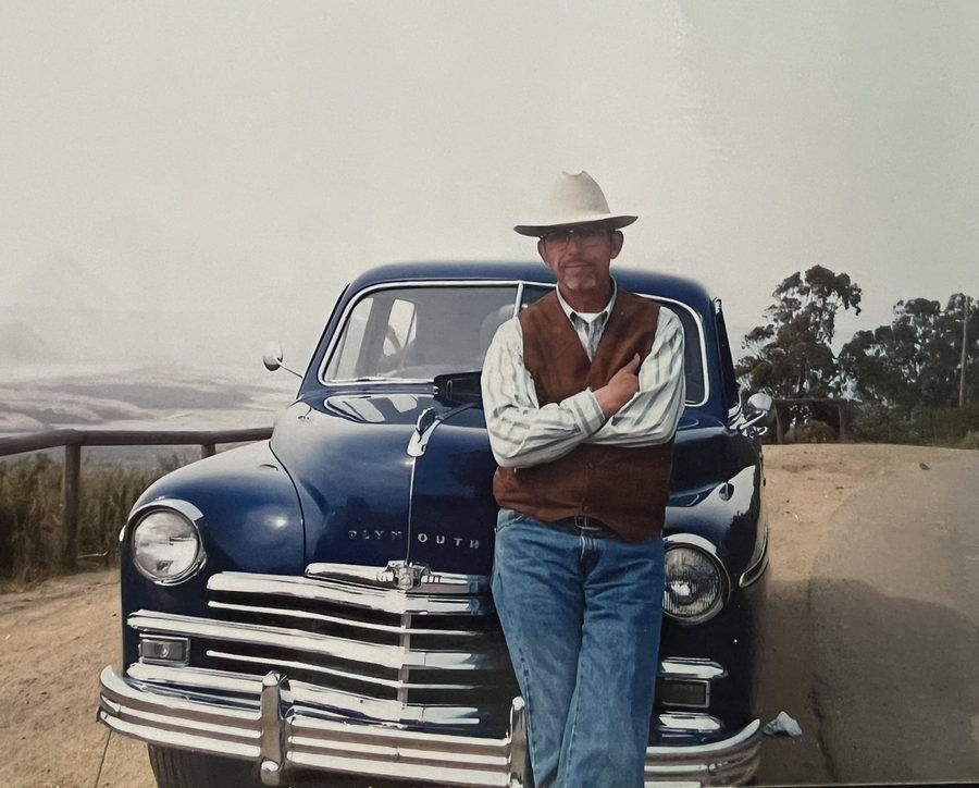 Gary Olguin with his 1949 Plymouth