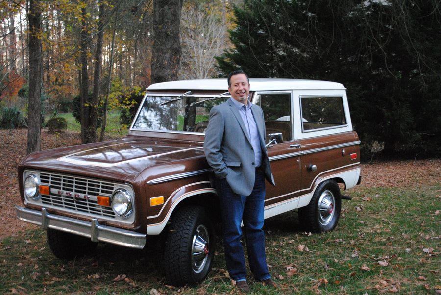 John Olguin with his classic Bronco